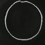 Lueur Bubble Cubic Zircon Necklace-Silver gembea jewelry