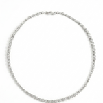 Lueur Bubble Cubic Zircon Necklace-Silver gembea jewelry