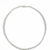 Lueur Bubble Cubic Zircon Necklace-Silver gembea jewelry