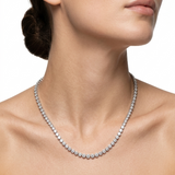 Lueur Bubble Cubic Zircon Necklace-Silver gembea jewelry