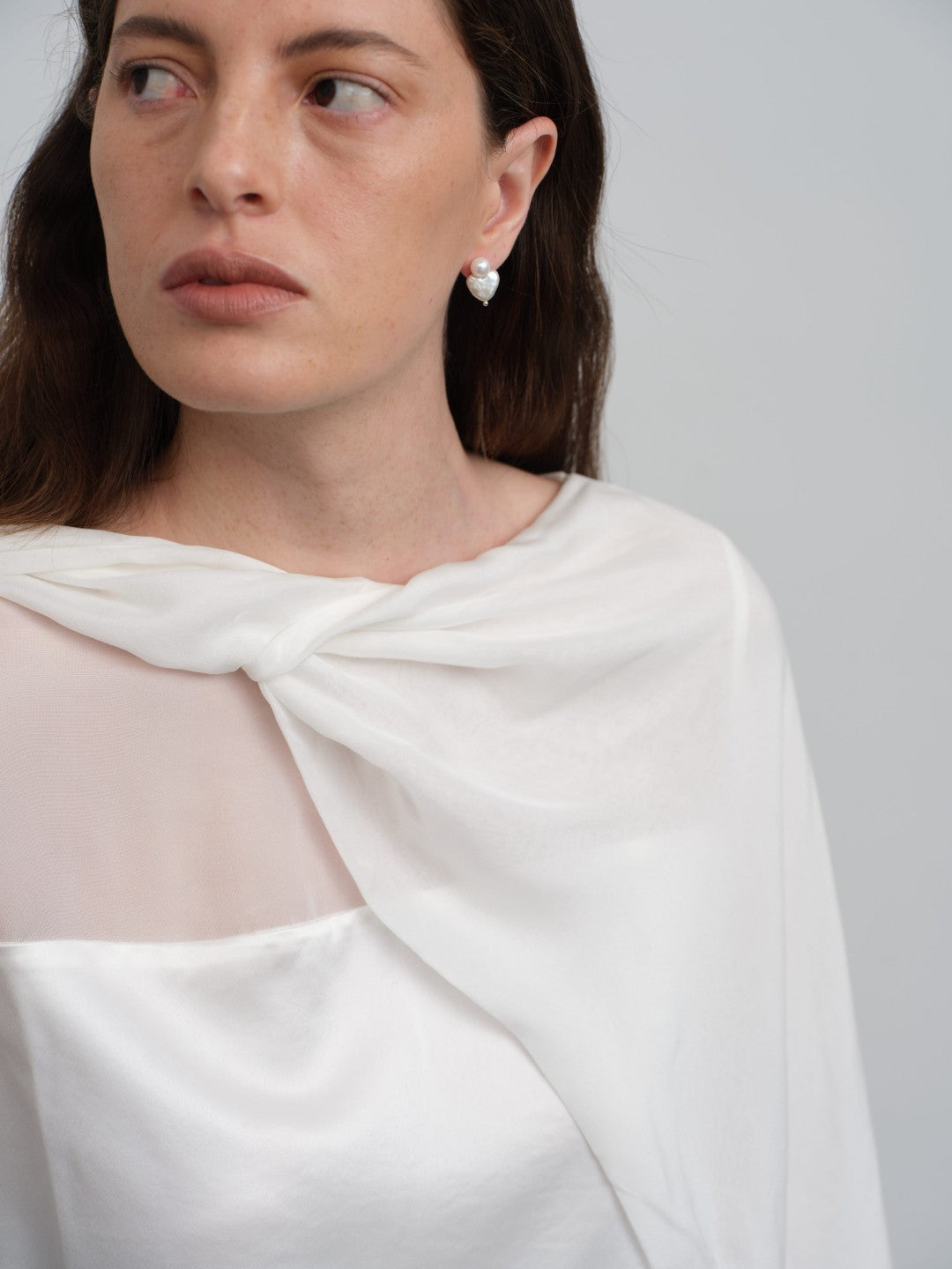 Lumi Heart Baroque Pearl Stud Earrings gembea jewelry