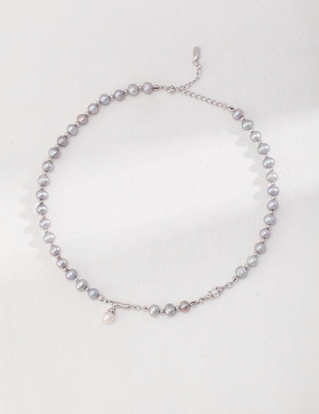Luxury Natural Grey Freshwater Pearl Necklaces - Gembea Jewelry