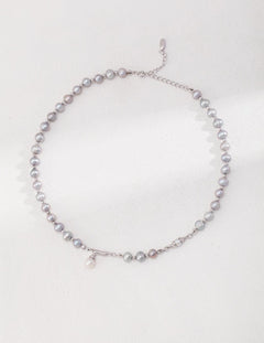 Luxury Natural Grey Freshwater Pearl Necklaces - Gembea Jewelry