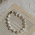 Luxury Shining Silver Baroque Pearl Bracelet GEMBEA JEWELRY