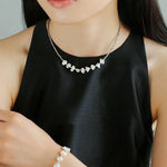 Luxury Shining Silver Baroque Pearl Bracelet GEMBEA JEWELRY