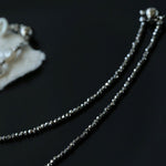 Luxury Shining Silver Baroque Pearl Necklace gembea jewelry