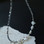 Luxury Shining Silver Baroque Pearl Necklace gembea jewelry