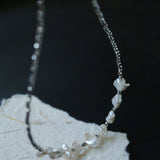 Luxury Shining Silver Baroque Pearl Necklace gembea jewelry