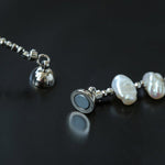 Luxury Shining Silver Baroque Pearl Necklace gembea jewelry
