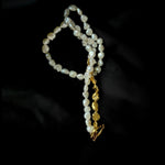Metal Petal Baroque Pearl Beaded Necklace gembea jewelry