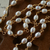 Metallic Peace Dove Pendant Pearl Necklace gembea jewelry