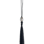 Midnight Bloom Net Bag Baroque Pearl Tassel Necklace gembea jewelry
