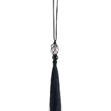 Midnight Bloom Net Bag Baroque Pearl Tassel Necklace gembea jewelry