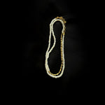 Mini Golden Rice Pearl Beaded Choker Necklace gembea jewelry