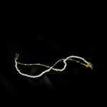 Mini Golden Rice Pearl Doubel Beaded Bracelet gembea jewelry
