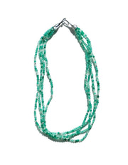 Mini Green Orange Agate Necklace gembea jewelry