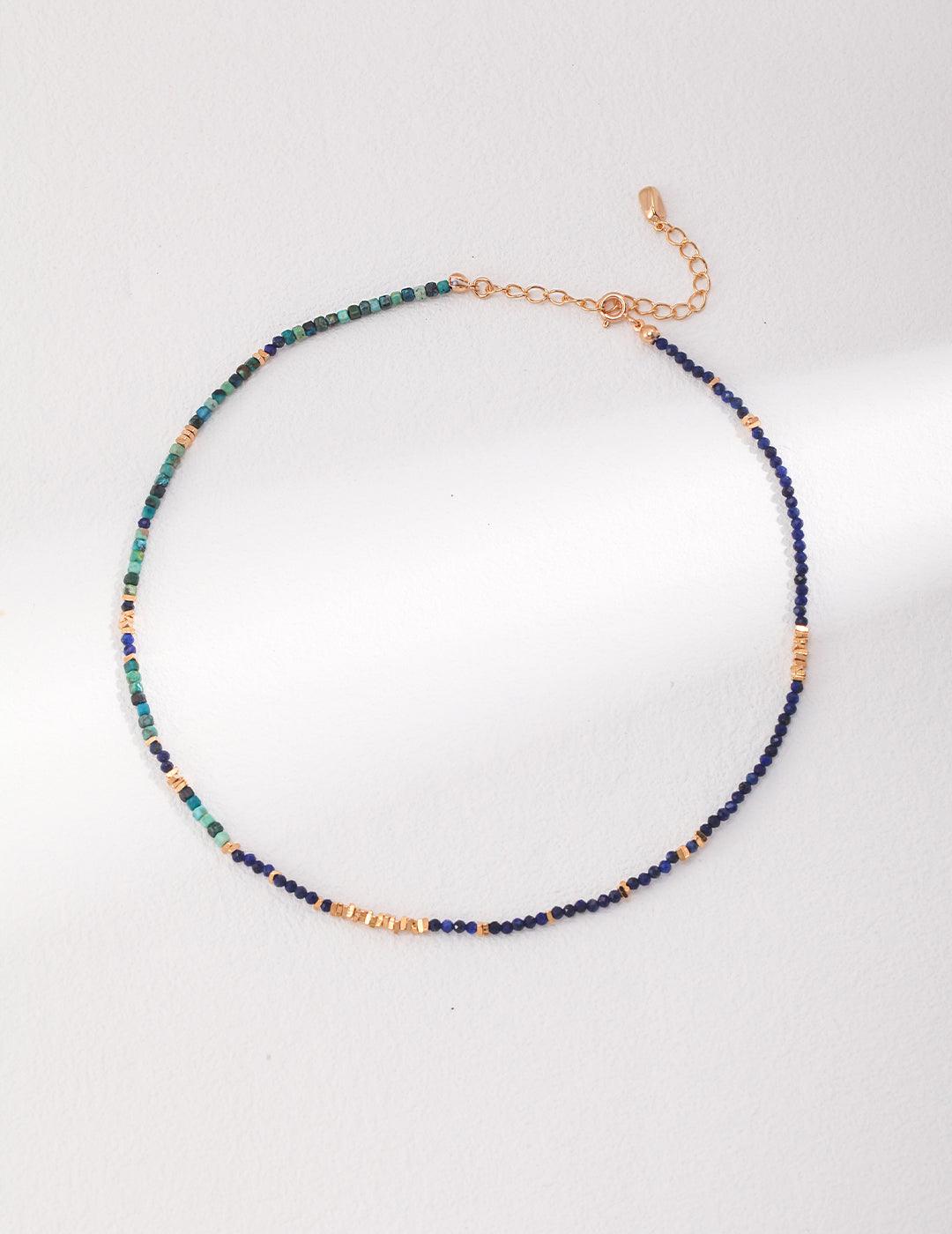 Synthetic Lapis Lazuli Gemstone Lucky Necklaces - Gembea Jewelry
