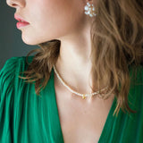 Mini Pearl Beaded Collar Necklace-Gembea Jewelry