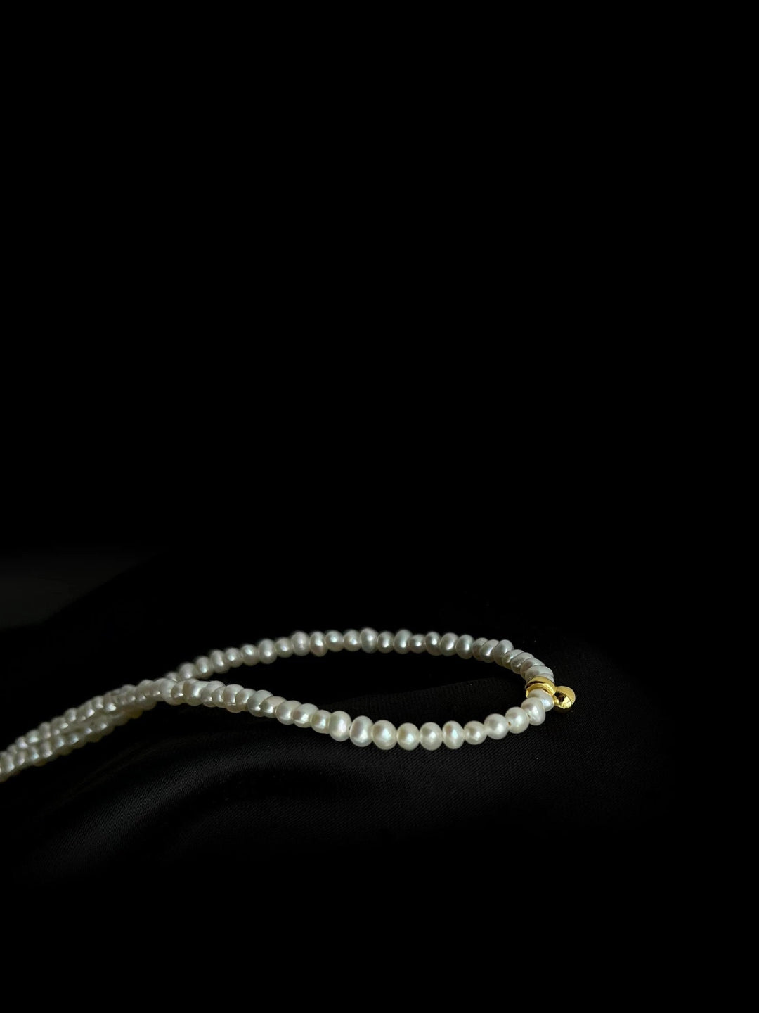 Mini Pearl Beaded Collar Necklace gembea jewelry