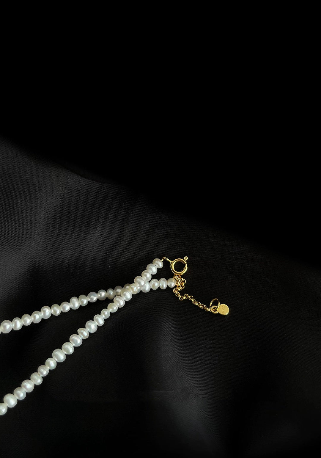 Mini Pearl Beaded Collar Necklace gembea jewelry