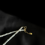 Mini Pearl Beaded Collar Necklace gembea jewelry