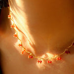 Mini Red Agate Cherry Necklace - Gembea Jewelry