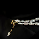Minimalist Irregular Baroque Pearl Necklace gembea jewelry