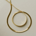 Minimalist Snake Gold Chain Necklace gembea jewelry
