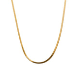 Minimalist Snake Gold Chain Necklace gembea jewelry