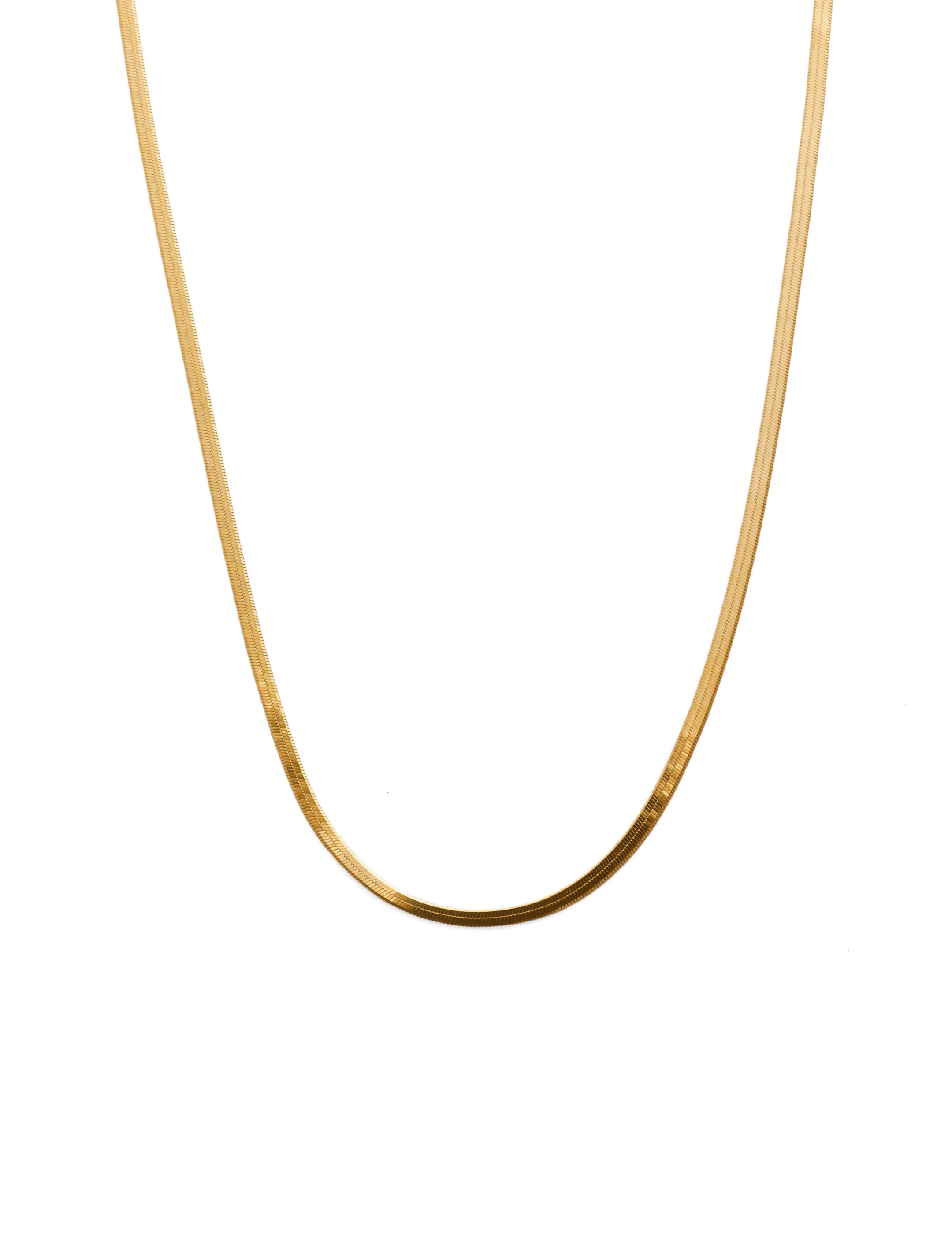 Minimalist Snake Gold Chain Necklace gembea jewelry