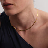 Minimalist Snake Gold Chain Necklace gembea jewelry