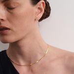 Minimalist Snake Gold Chain Necklace gembea jewelry