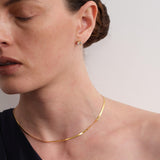 Minimalist Snake Gold Chain Necklace gembea jewelry