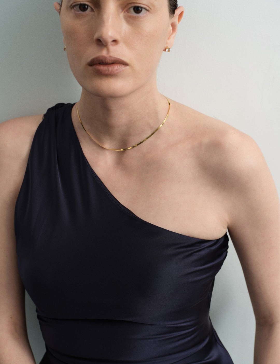 Minimalist Snake Gold Chain Necklace gembea jewelry