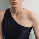 Minimalist Snake Gold Chain Necklace gembea jewelry