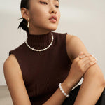 Minimalist Baroque Pearl Bracelets - Gembea Jewelry
