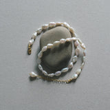 Minimalist Irregular Baroque Pearl Necklace gembea jewelry