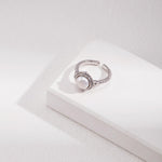 Minimalist Round Freshwater Pearl Rings - Gembea Jewelry