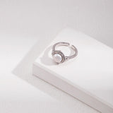 Minimalist Round Freshwater Pearl Rings - Gembea Jewelry