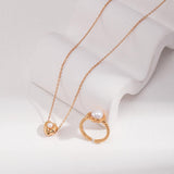 Minimalist Round Freshwater Pearl Rings - Gembea Jewelry