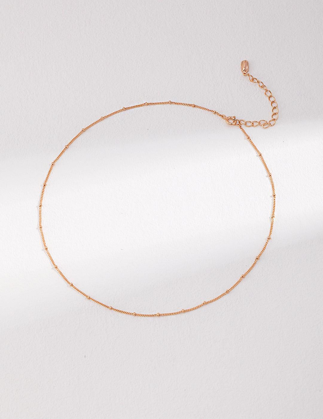 Minimalist French Style 925 Sterling Silver Necklace - Gembea Jewelry