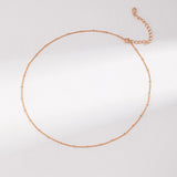 Minimalist French Style 925 Sterling Silver Necklace - Gembea Jewelry