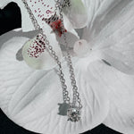 Moissanite Diamond Silver Chain Necklace gembea jewelry