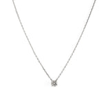 Moissanite Diamond Silver Chain Necklace gembea jewelry