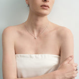 Moissanite Diamond Silver Chain Necklace gembea jewelry