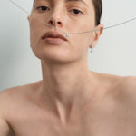 Moissanite Diamond Silver Chain Necklace gembea jewelry