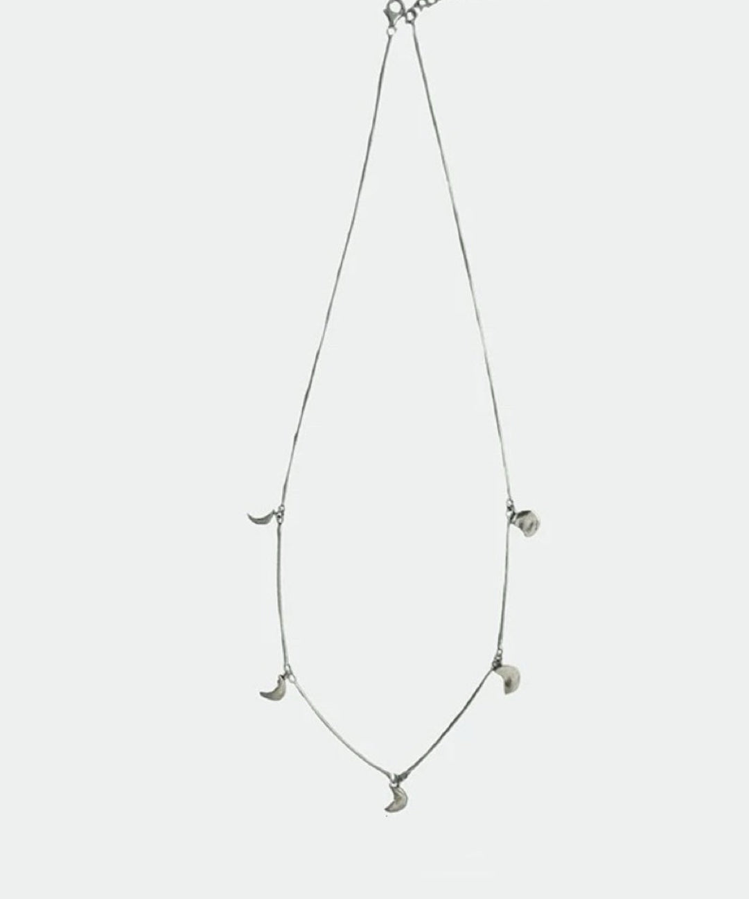 Moon Pendant Snake Chain Necklace gembea jewelry