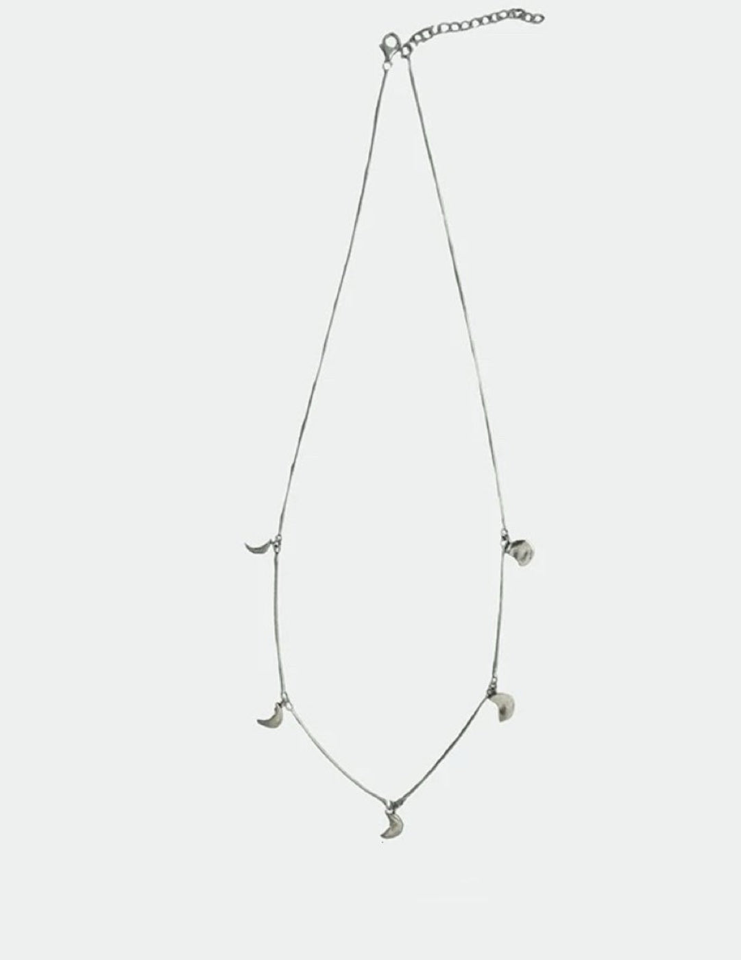 Moon Pendant Snake Chain Necklace gembea jewelry