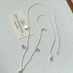 Moon Pendant Snake Chain Necklace gembea jewelry
