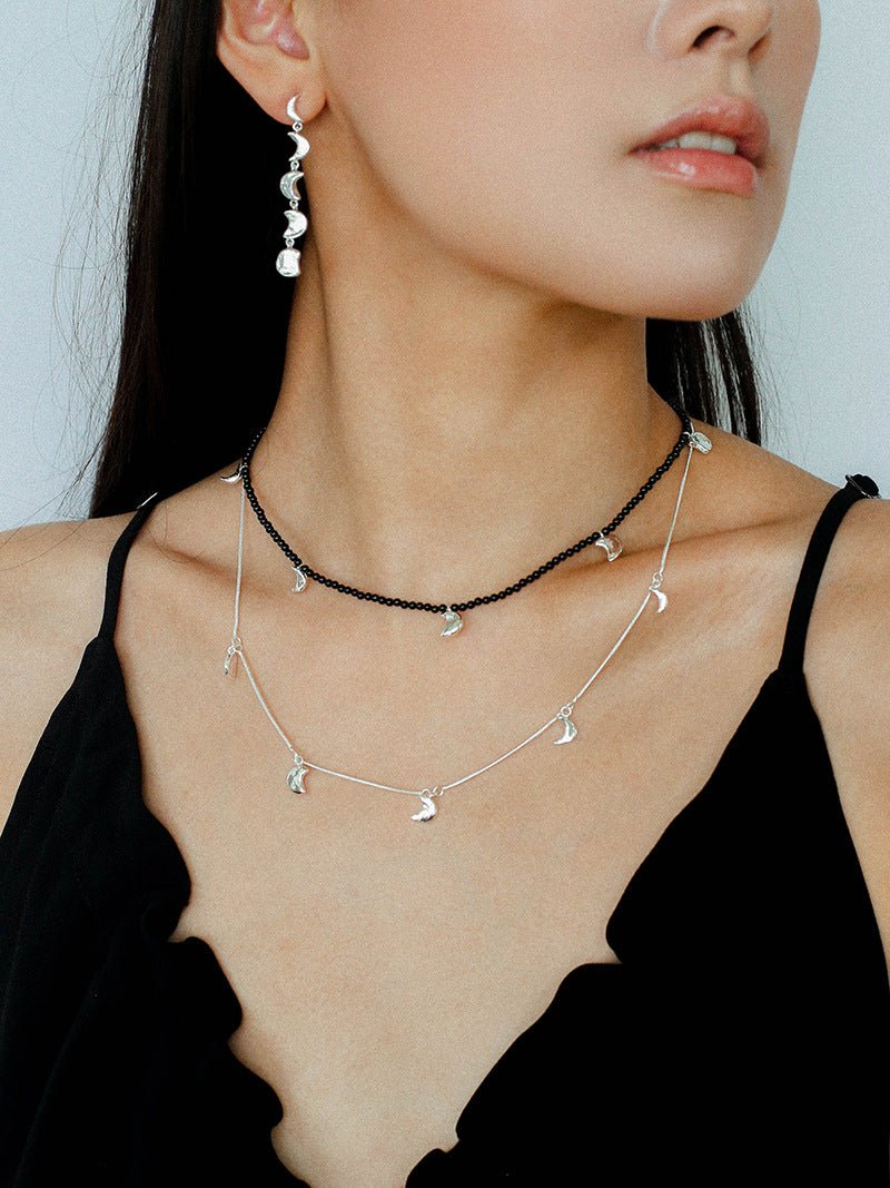Moon Phase Gradient Drop Earrings gembea jewelry